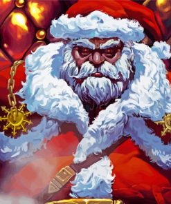 Mad Santa Art paint by numbers