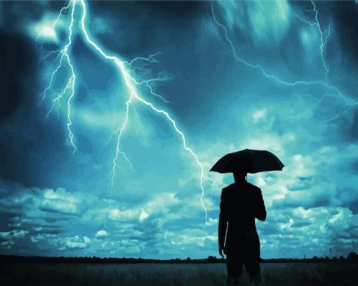 Man Watching Storms paint by numbers