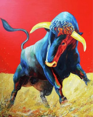 Matador Bull Animal paint by numbers