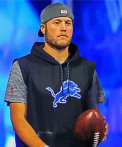 Handsome Matthew Stafford paint by numbers