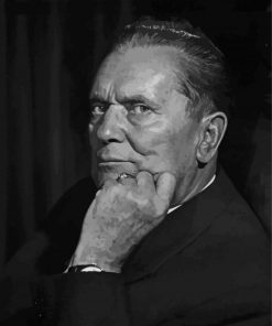 Black And White Josip Broz Tito paint by numbers