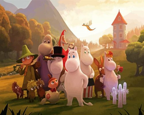 Moominvalley Characters paintt by numbers