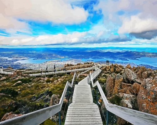 Mount Wellington Hobart paint by numbers