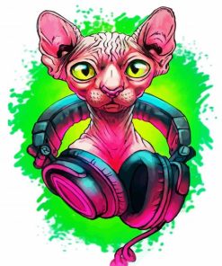 Colorful Musical Sphynx paint by numbers