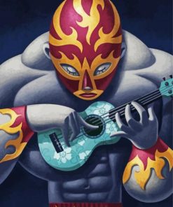 Musician Wrestler paint by numbers