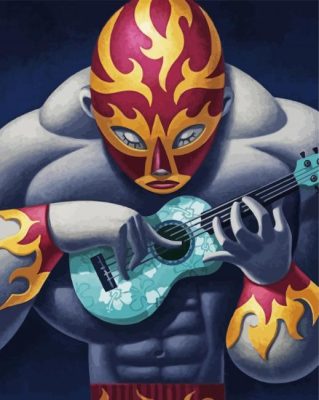 Musician Wrestler paint by numbers