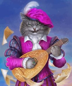 Musician Cat paint by numbers