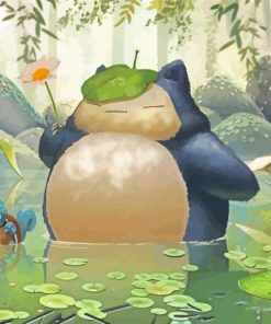 Snorlax Character paint by numbers