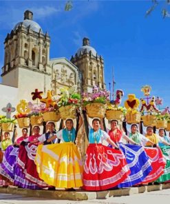 Oaxaca Festival paint by numbers