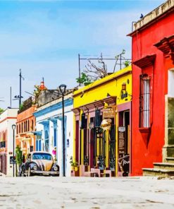 Oaxaca Buildings paint by numbers