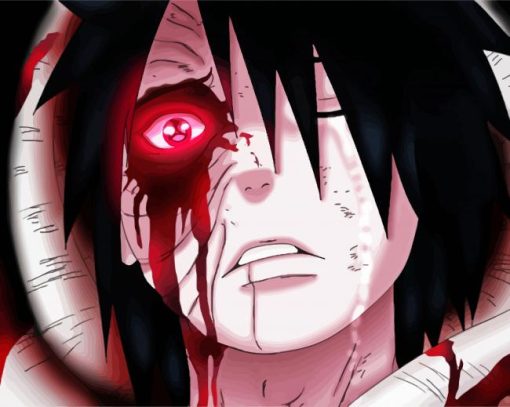 Bloody Obito Uchiha paint by numbers