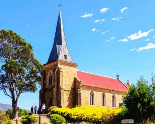 Old Catholic Church paint by numbers