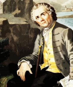 Philosopher Jean Jacques Rousseau paint by numbers