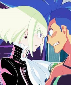 Promare Characters paint by numbers