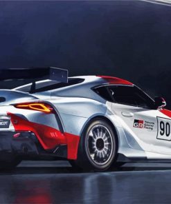 Race Car Toyota GR Supra GT4 paint by numbers