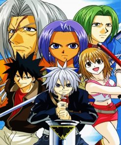 Rave Master Manga paint by numbers