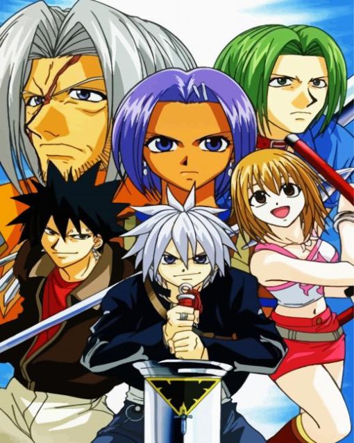 Rave Master Manga paint by numbers