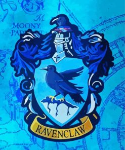 Blue Ravenclaw Logo paint by numbers