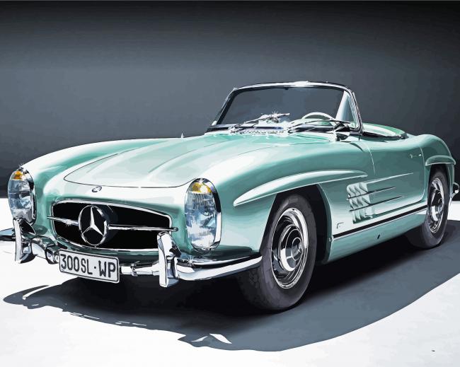 Aesthetic Retro Car paint by numbers