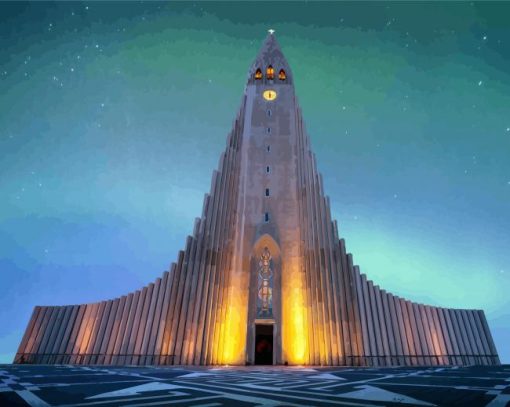 Hallgrímskirkja Church paint by numbers