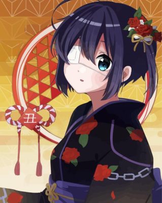 Beautiful Rikka Takanashi paint by numbers