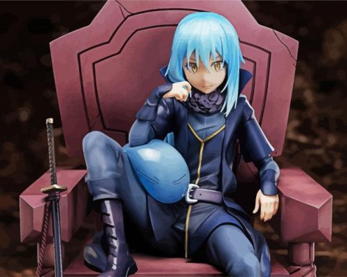 Aesthetic Rimuru Tempest paint by numbers