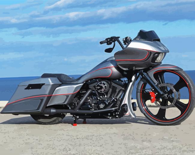 Roadglide Motorcycle paint by numbers