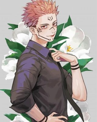 Ryomen Sukuna Anime paint by numbers