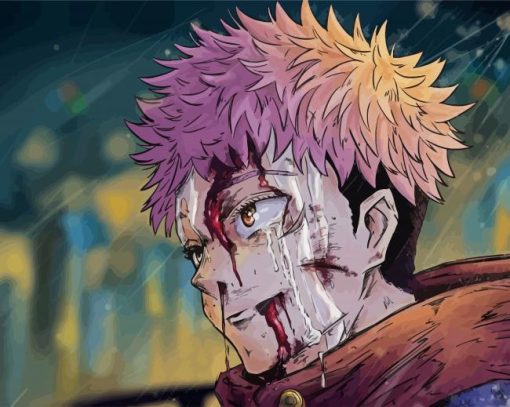 Yuji Itadori Character piant by numbers