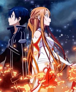 Sword Art Online Anime paint by numbers