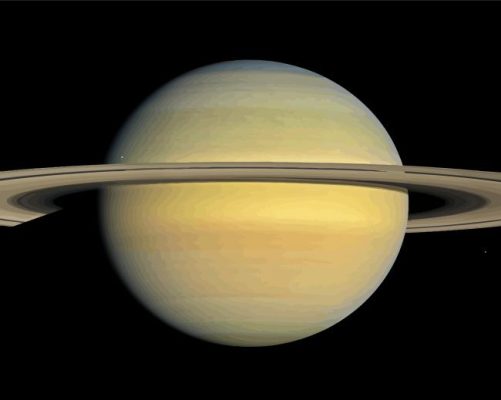 Aesthetic Saturn Planet paint by numbers