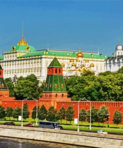 The Moscow Kremlin paint by numbers by numbers