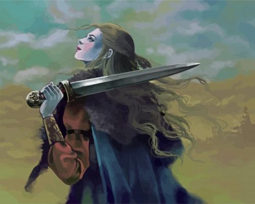 Shield Maiden paint by numbers