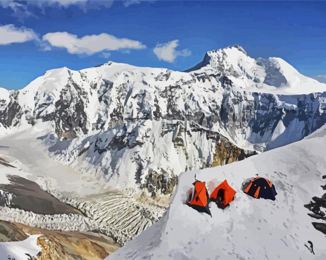 Ismoil Somoni Peak paint by numbers