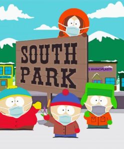 South Park Animation paint by numbers