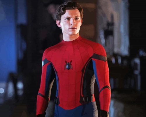 Spiderman Tom Holland paint by numbers