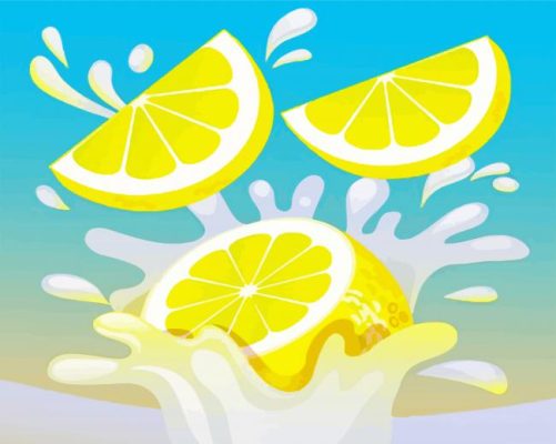 Splash Lemon paint by number