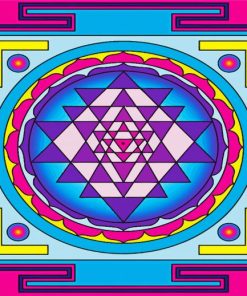 Sri Yantara Mandala paint by numbers