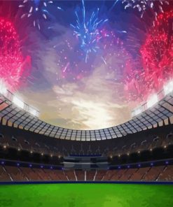 Stadium Fireworks paint by numbers