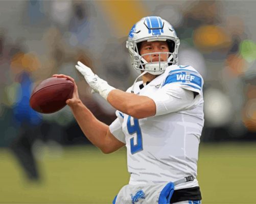 Matthew Stafford paint by numbers