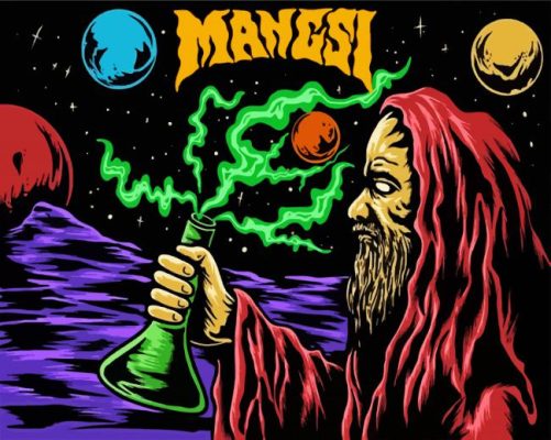 Stoner Man Illustration paint by numbers