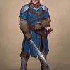 Swordsman Warrior paint by numbers