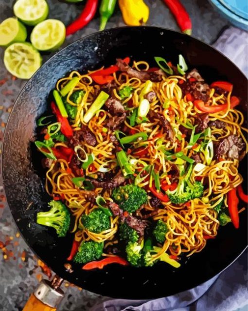 Delicious Noodles paint by numbers