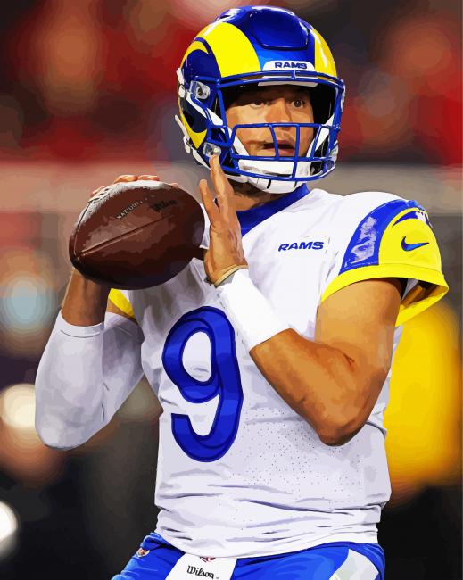 Matthew Stafford paint by numbers