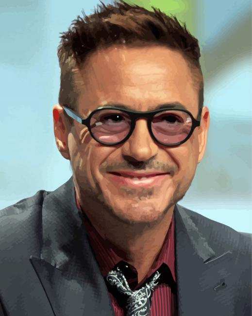 Robert Downey Jr paint by numbers