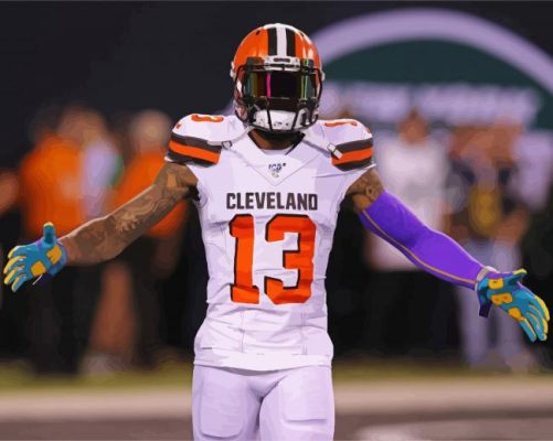 Odell Beckham Jr Player paint by numbers