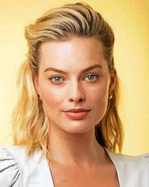 Margot Robbie paint by numbers