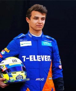 Lando Norris paint by numbers