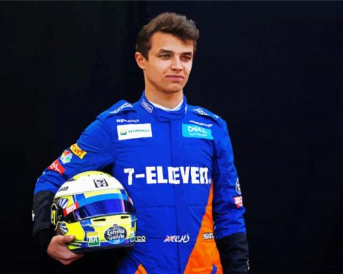 Lando Norris paint by numbers