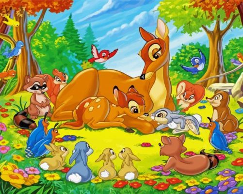 Bambi Disney Animation paint by numbers